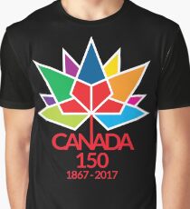 Canada Day Celebrating 150 Years Graphic T-Shirt