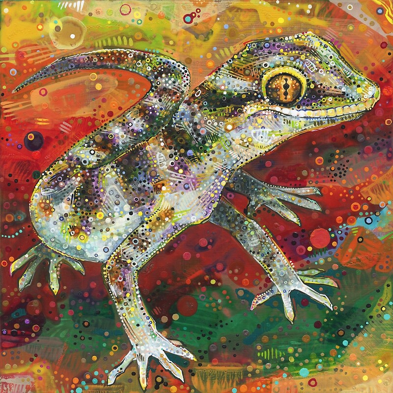 "Bynoe's gecko painting 2012" Photographic Prints by Gwenn Seemel