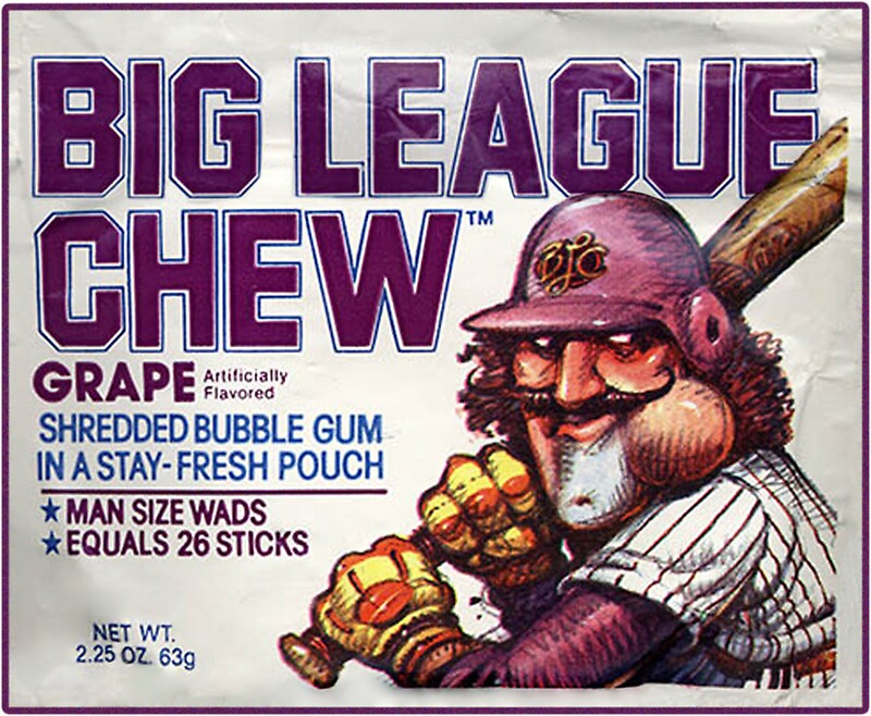 "Big League Chew" Stickers by Retro Active Redbubble