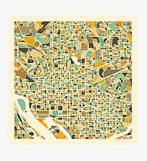 WASHINGTON DC MAP Photographic Print