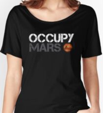 Besetze Mars Weiß Loose Fit T-Shirt