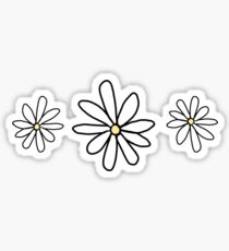 White Daisies w/ yellow Sticker