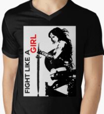 Fight Like A Girl Men's V-Neck T-Shirt