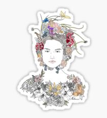 Floral Girl Sticker