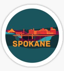 Abstract Spokane Sticker Sticker