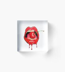 Cherry Mouth Acrylic Block