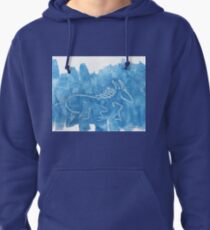Blue Horse Pullover Hoodie