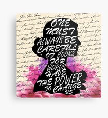 Words have the power to change us Metal Print