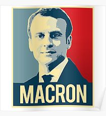 Póster Cartel de propaganda de Macron