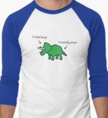 Triceratops Tricerabottom Men's Baseball ¾ T-Shirt