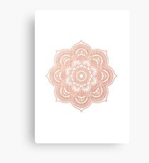 Roségold Mandala Leinwanddruck