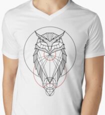 Oam Owl Men's V-Neck T-Shirt