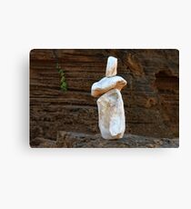 0366 Rock sculpture Canvas Print