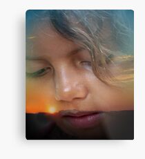 Skyler at Sunset Metal Print