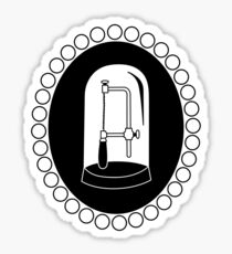 Jeweller's Saw Black&White Sticker