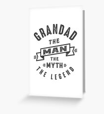 Grandad The Myth Greeting Card