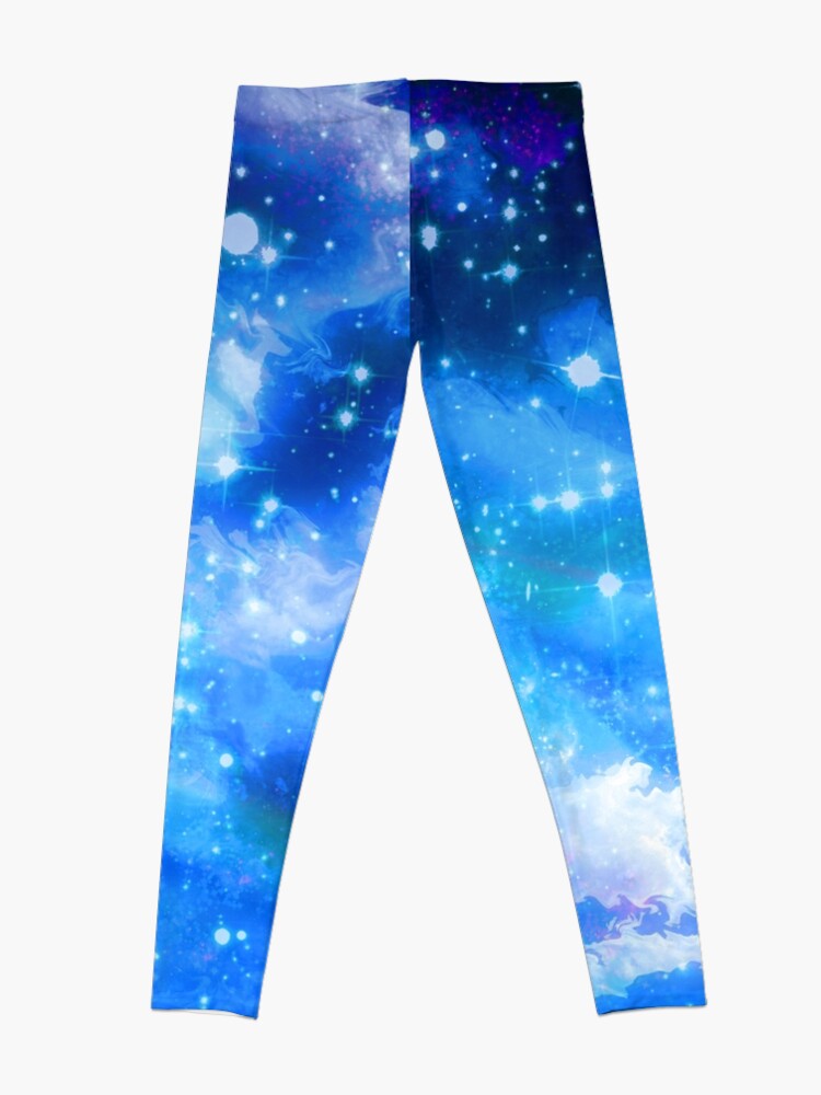 Alternate view of Blue Cloudy Night Sky Leggings