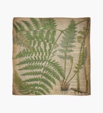 botanische Druckfarnblätter des Vintagen Laubhippies Tuch