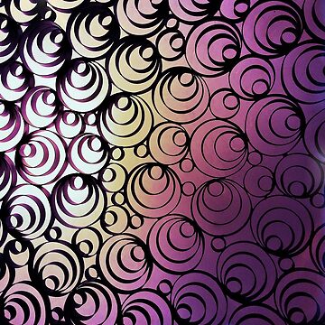 Artwork thumbnail, Groovy Circles - Psychedelic Geometric Art Photography by OneDayArt