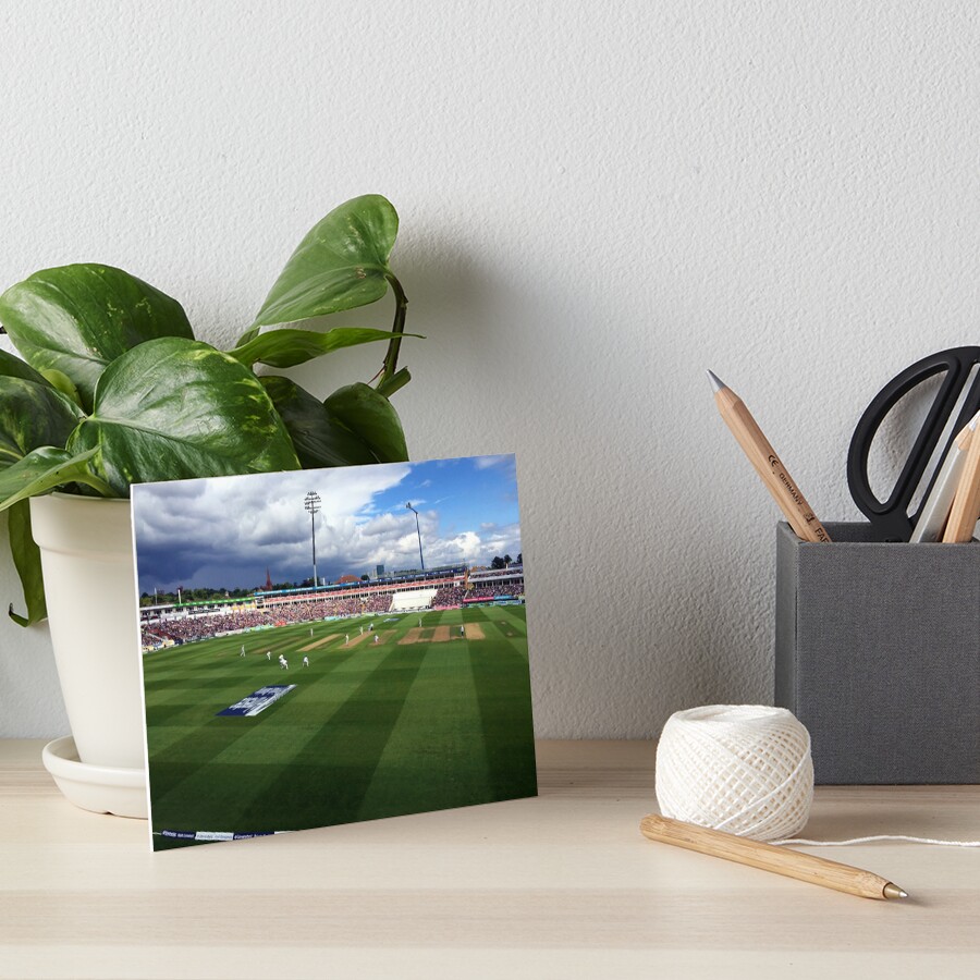 Edgbaston Test, Day One. Art Board Print