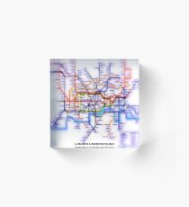 London Underground Tube Acrylic Block