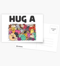 Hug a dog Postcards