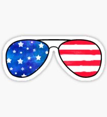 Patriotic Sunglasses Sticker