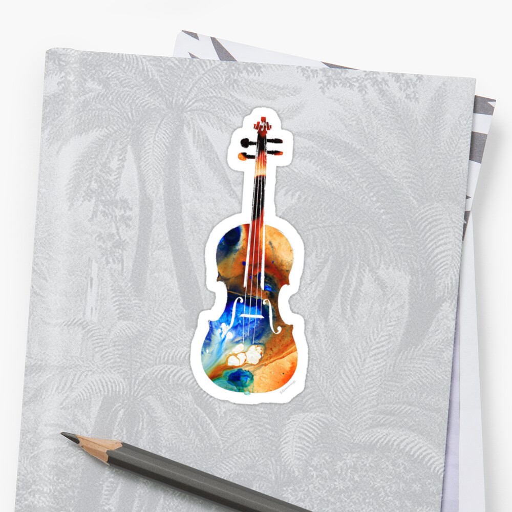 violin sticker