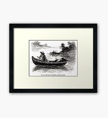 Achille Sirouy Mark Twain Les Aventures de Huck Huckleberry Finn illustration p047 Framed Print