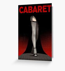 CABARET: Vintage Musical Play Advertising Print Greeting Card