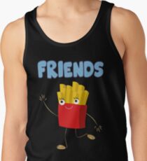 Matching Burger and French Fries Best Friends Design Tank Top