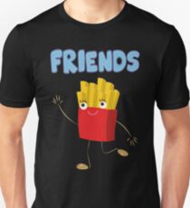 Matching Burger and French Fries Best Friends Design Unisex T-Shirt