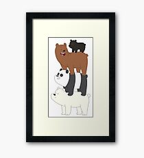 We Bare Bears Framed Print
