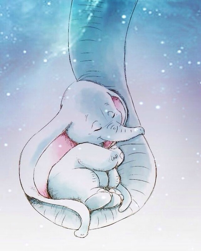 "Dumbo sleeping" Posters by ChristineWaked Redbubble