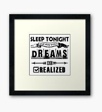 u2 mlk sleep for white background Framed Print