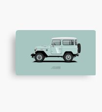 Land Cruiser FJ40 HardTop Blue Canvas Print