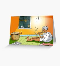Snake Charmer Greeting Card