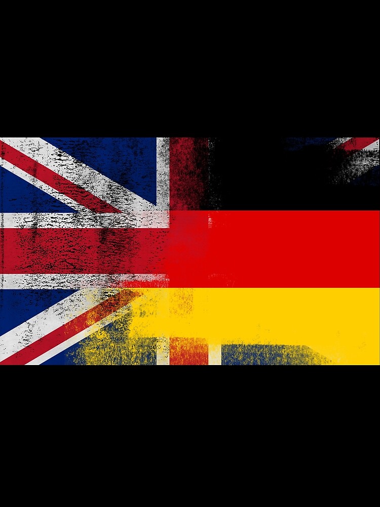 British German Half Germany Half UK Flag by ozziwar