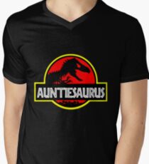 Auntiesaurus Rex - Funny Auntie Shirts Men's V-Neck T-Shirt