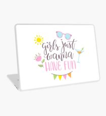Girls Just Wanna Have Fun Laptop Skin