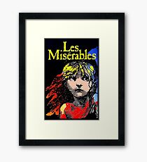 LES MISERABLES: Restored Colorized Advertising Print Framed Print