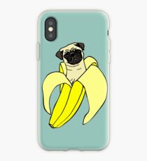 Vinilo o funda para iPhone Pug de banana