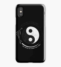 Yin Yang - Matching Designs on Black iPhone Case