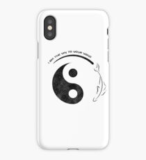Yin Yang - Matching Designs on White iPhone Case