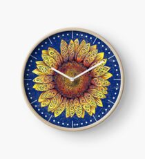 Swirly Sunflower Clock