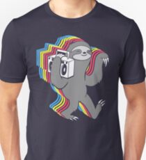 Camiseta unisex Slow Jams (Boombox Sloth)