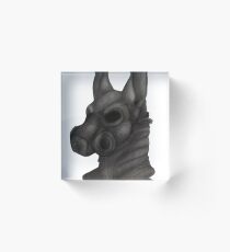 Anthro Gas Mask Acrylic Block