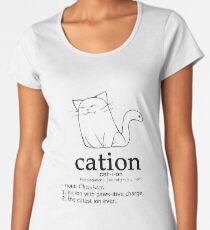Cat-ion science puns Women's Premium T-Shirt