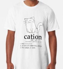 Cat-ion science puns Long T-Shirt