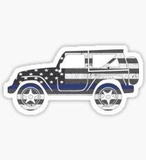 Jeep - Thin Blue Line Sticker